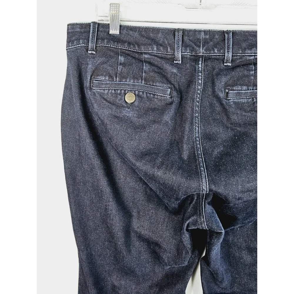 Eddie Bauer Women’s Curvy Trouser Denim Jeans Stretch Dark Blue Wash Size 16 - Picture 5 of 10